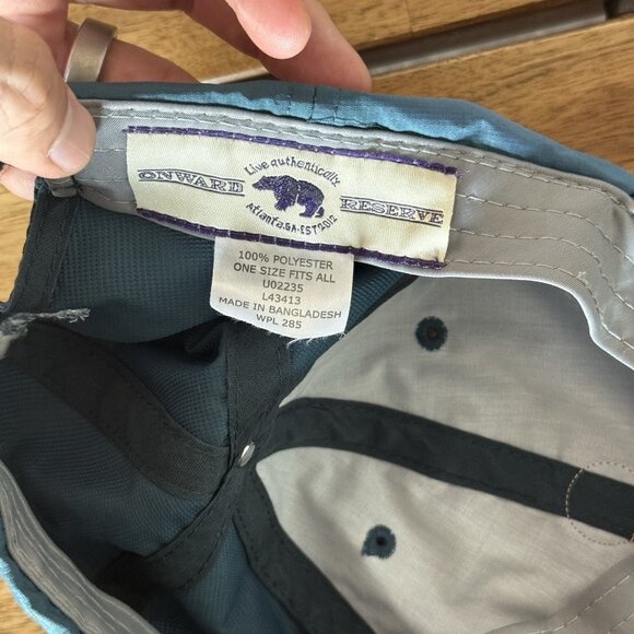 Onward Reserve Blue Red Logo Bear Baseball Cap Hat Adjustable Lightweight READ - Picture 4 of 11